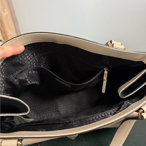 Kate Spade Varick Collection Austin Taupe Purse - Picture 6 of 14